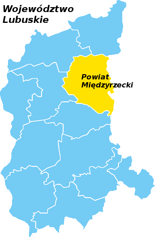 Ilustracja do informacji: Charakterystyka i położenie Powiatu Międzyrzeckiego